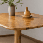 clean bamboo table