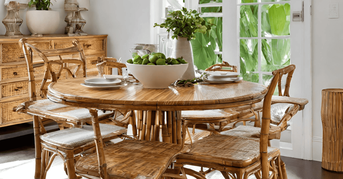 stunning bamboo table